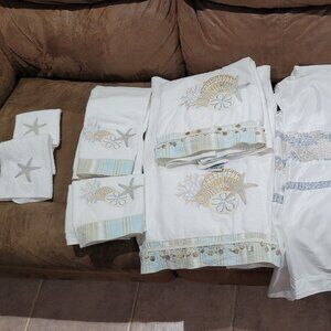 7 piece Towel set Beach Theme